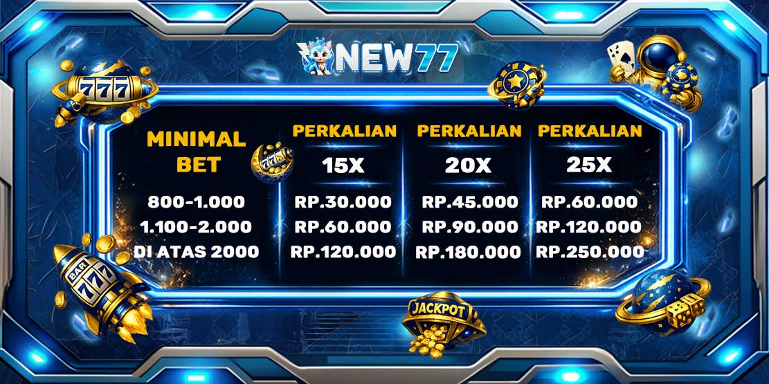 Tabel Bonus GG Soft NEW77